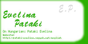 evelina pataki business card